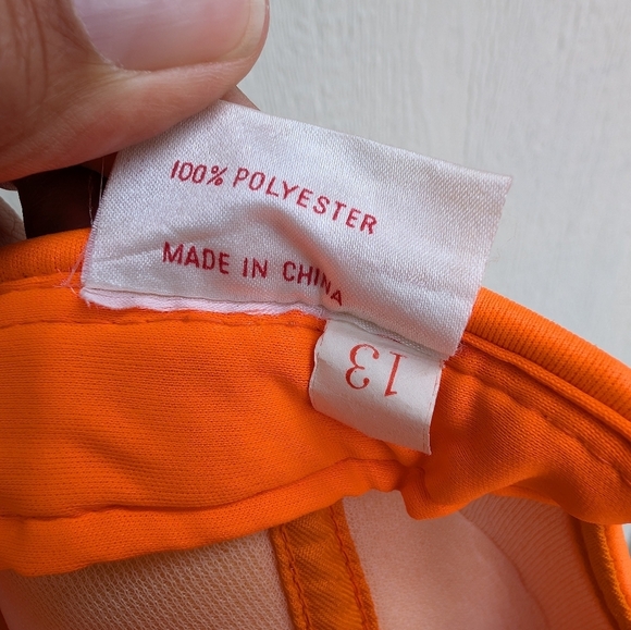 Vintage Supreme Made SnapBack Cap Rope Trucker Hunter Orange Hat - Picture 6 of 8